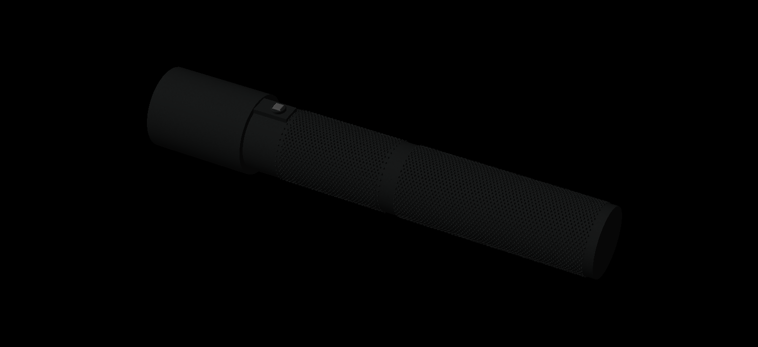 LASER flashlight, full view